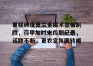 沙巴体育-关于里程碑夜奥兰多魔术篮板制胜，荷甲加时末段刷纪录，话题不断，更衣室氛围转暖的信息